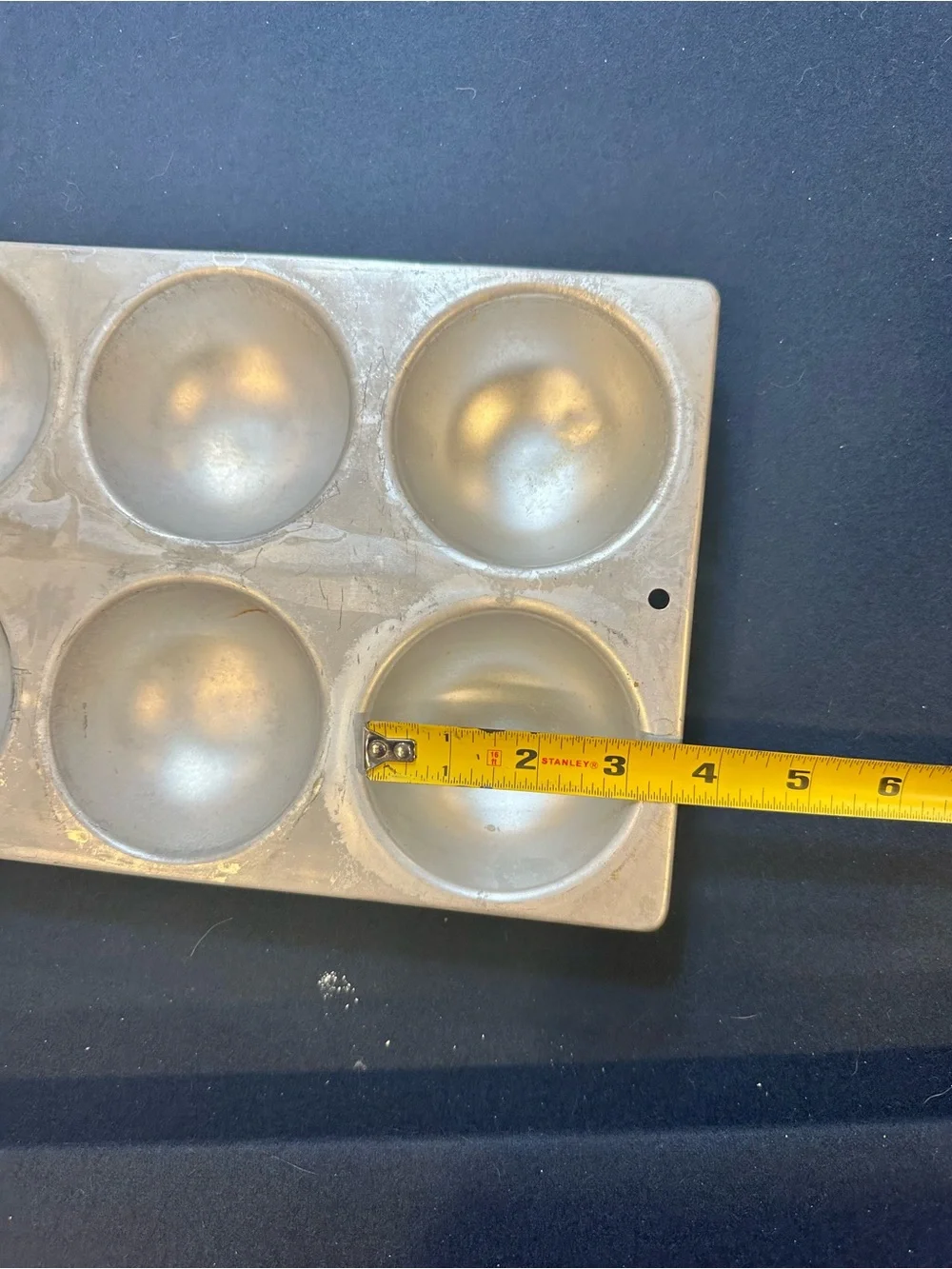 6-Cavity Half-Sphere Baking Mold - Silver